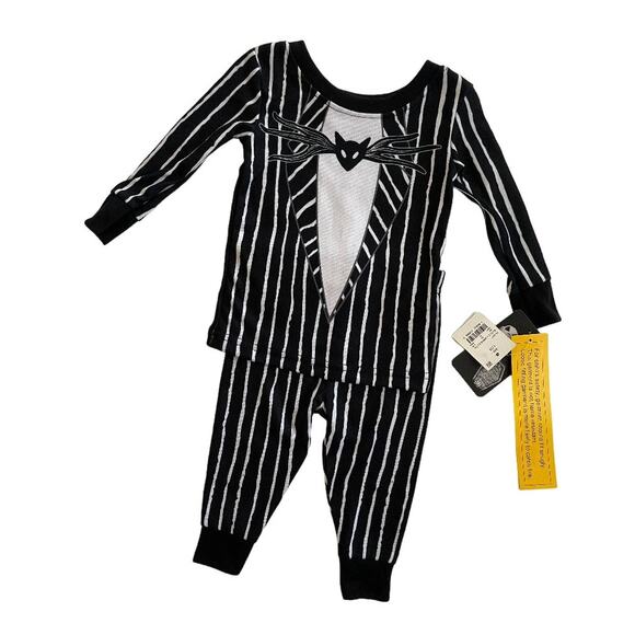 The Nightmare Before Christmas Jack‎ Skellington Suit Pajamas Size 12Months - Picture 2 of 3